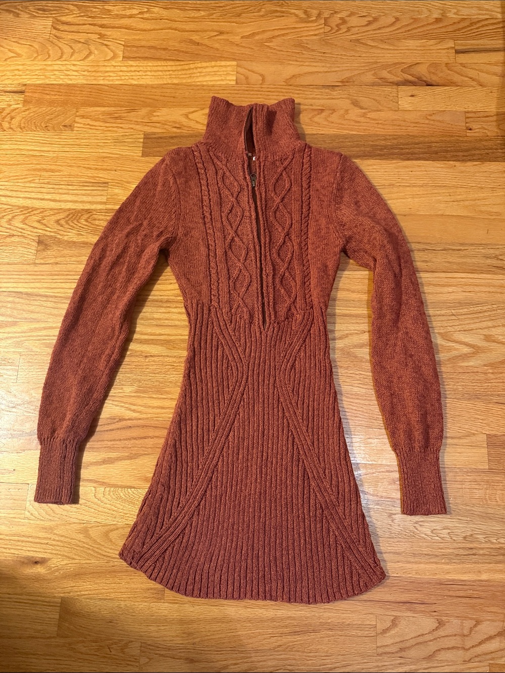 Free People Mont Blanc Zip-Up Sweater Dress - Picture 1 of 4